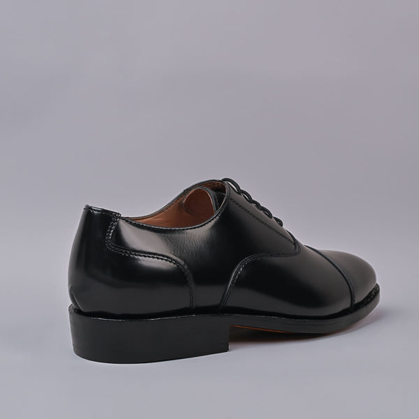 James Mens Oxford Leather Black Laceup Shoe