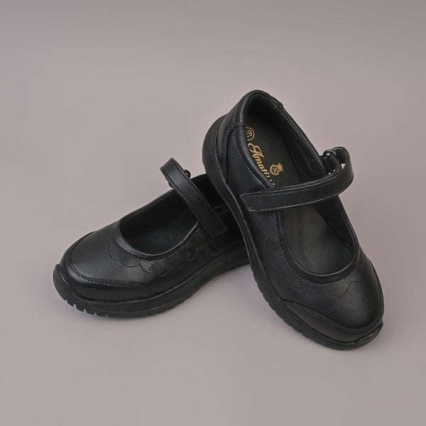 BLACK BABYDOLL - JUNIOR GIRLS  School Shoes