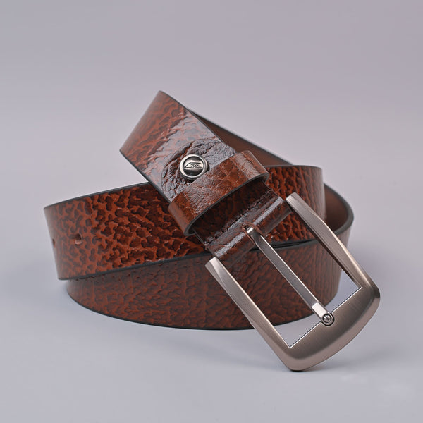 Men's Brown Casual Premium Spanish Leather Men's Belt