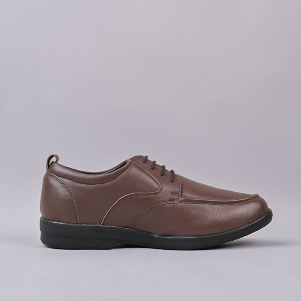 Dave Mens Derby Leather Brown Laceup Shoe