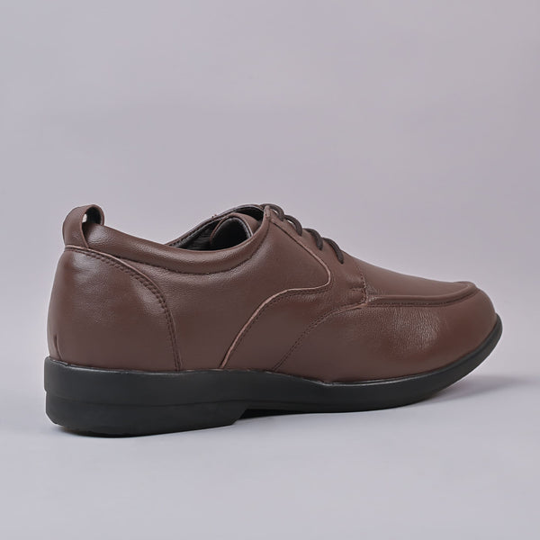 Dave Mens Derby Leather Brown Laceup Shoe