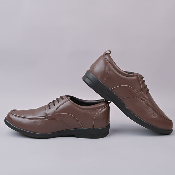 Dave Mens Derby Leather Brown Laceup Shoe