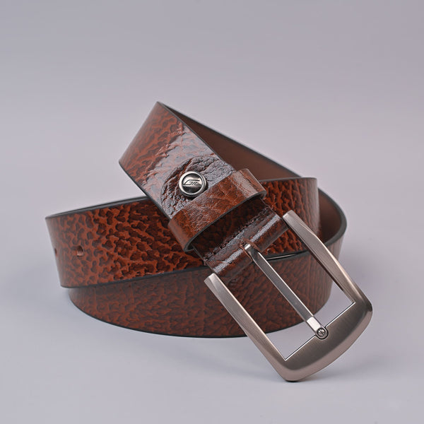 Men's Brown Casual Premium Spanish Leather Men's Belt