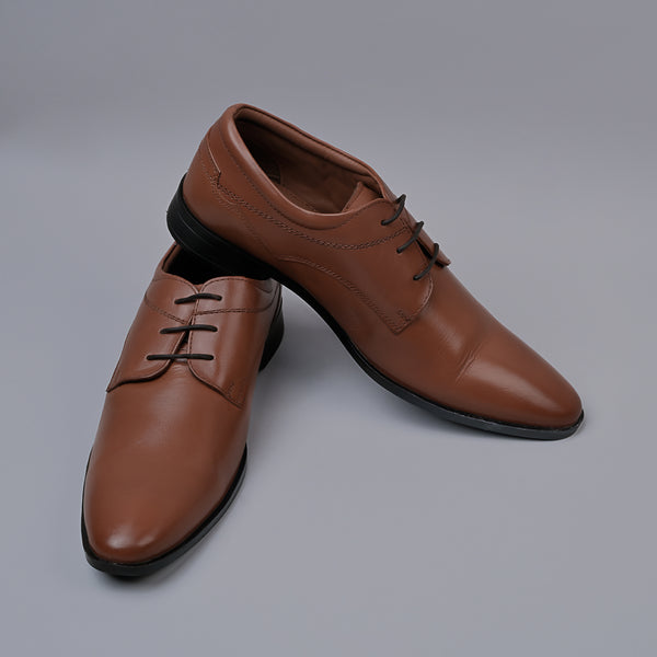 Tan Classic Derby Shoes