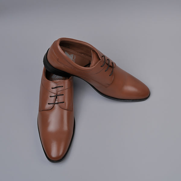 Tan Classic Derby Shoes