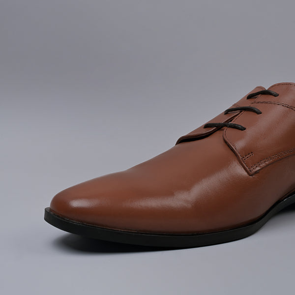 Tan Classic Derby Shoes