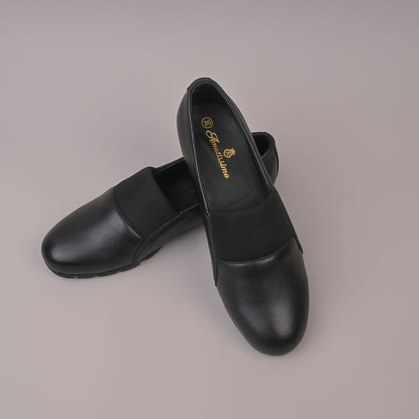 Black Belly, Reliable Slip on School Shoes for Girls