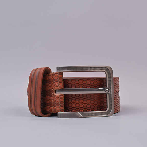 Men's Casual Tan Genuine Leather Stylish Belt