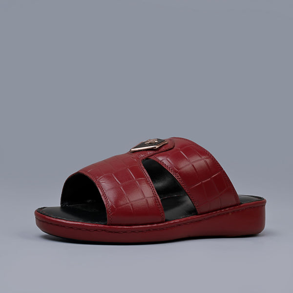 Genuine Leather Arabic Sandals Red