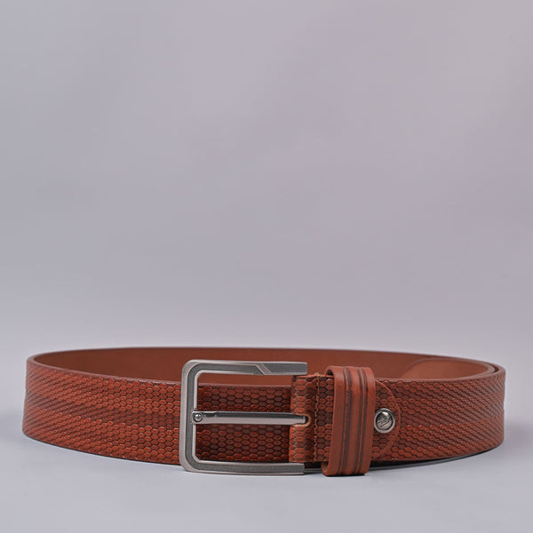 Men's Casual Tan Genuine Leather Stylish Belt